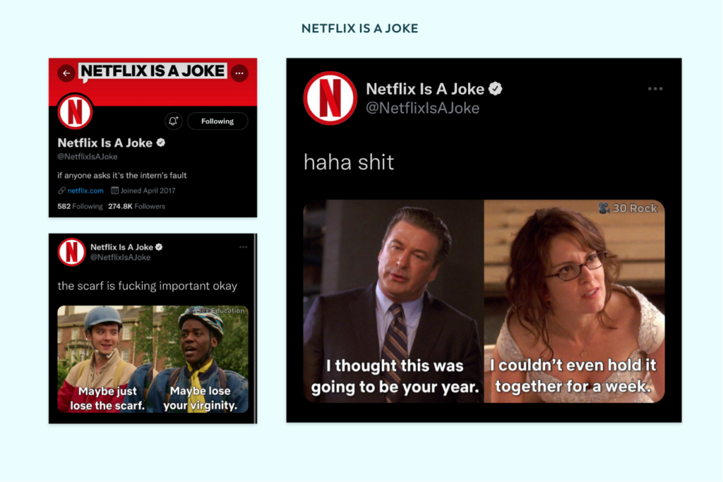 screenshot of tweet from Netflix Is A Joke

screenshot of tweet from Netflix Is A Joke

