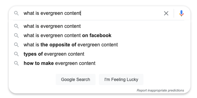 alt text: people also ask evergreen content screenshot
