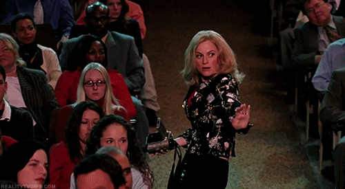 GIF of Amy Pohler dancing in Mean Girls