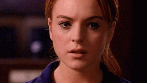 GIF of Lindsay Lohan in Mean Girls saying 'The limit does not exist!'